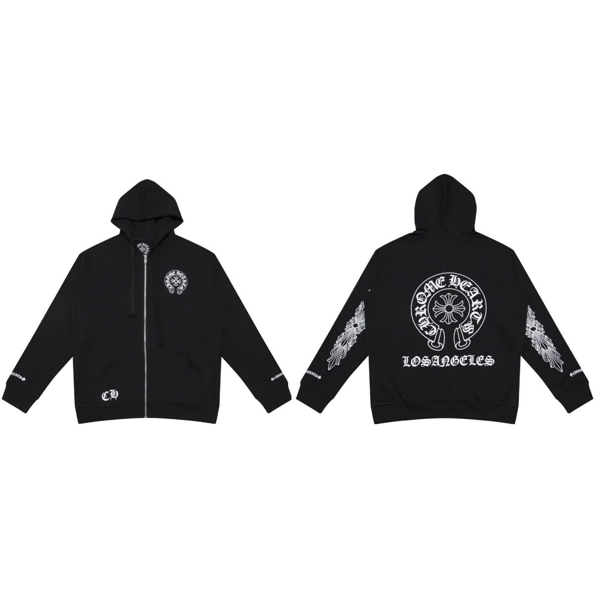 Chrome Hearts Zip Up Hoodie N5009