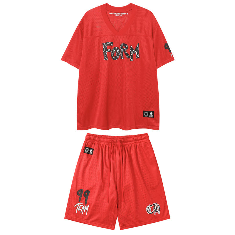 Chrome Hearts New T-shirt and Shorts Suit 9996