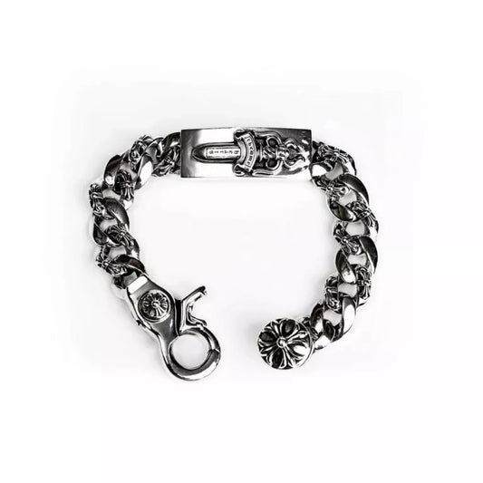 DAGGER ID FANCY LINK CLIP BRACELET